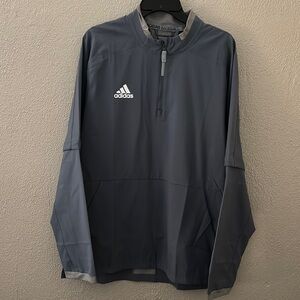 Mens Adidas Fielder's Choice 2.0 Jacket Baseball Onix-Core Heather Medium